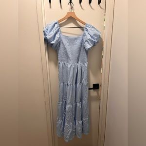 Women’s light blue boho dress